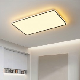 Modern Large Size Dimmable Rectangle Flush Mount Ceiling Light Indoor Lighting Fixture