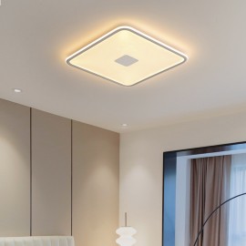 Modern Dimmable Square Flush Mount Ceiling Light Full Spectrum Eye Protection