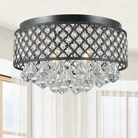 MAX:60W Traditional/Classic Crystal Painting Metal Flush Mount Living Room / Bedroom / Dining Room / Study Room/Office / Entry