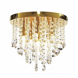 Modern Crystal Semi Flush Mount with 6 Lights (G9 Bulb Base)