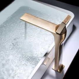 Classic Electroplated Single Handle Bathroom Sink Tap