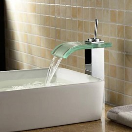 Waterfall Chrome Vessel Single Handle Bath Tap Switch Bathtub Tap