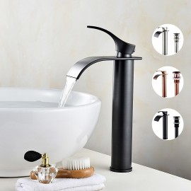 ORB Rose Gold Bursh Nickel Single Handle Bath Tap Drain Bathroom Sink Tap