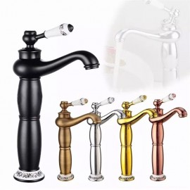 Classic Electroplated Single Handle Bathroom Sink Tap