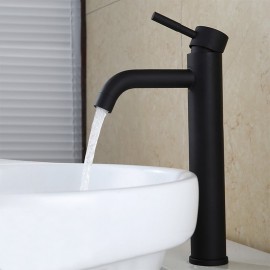Single Handle Matte Black Bath Tap COD Bathroom Sink Tap