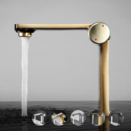 Classic Electroplated Single Handle Bathroom Sink Tap