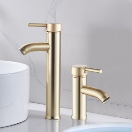 Classic Electroplated Single Handle Bathroom Sink Tap