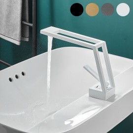 Classic Electroplated Painted Finishes Single Handle Bathroom Sink Tap