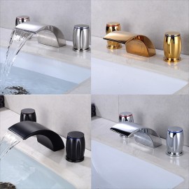 Electroplated Roman Tub Bath Shower Mixer Tap Bathtub Tap