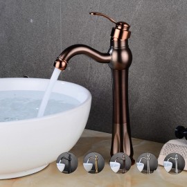 Classic Electroplated Single Handle Bathroom Sink Tap