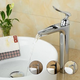 Waterfall Chrome Single Handle Bathroom Sink Tap