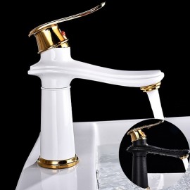 Classic Electroplated Single Handle Bathroom Sink Tap