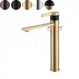 Single Chrome Oil rubbed Bronze Brushed Single Handle Bathroom Sink Tap