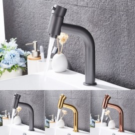 Waterfall Electroplated Single Handle Bathroom Sink Tap