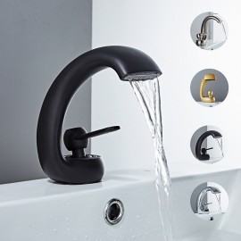 Waterfall Chrome Oil rubbed Bronze Nickel Brushed Single Handle Bathroom Sink Tap