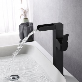 Waterfall Painted Finishes Single Handle Bathroom Sink Tap