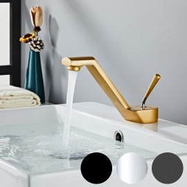 Classic Electroplated Single Handle Bathroom Sink Tap