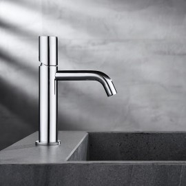 Hot Cold Water Single Lever Deck Mounted Wash Room Vessel Vanity Bathroom Sink Tap