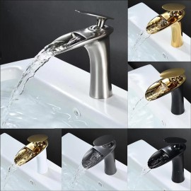 Electroplated Single Handle Bathroom Sink Tap