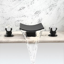 Two Handle Waterfall Painted Finishes Bath Tap Bathroom Sink Tap
