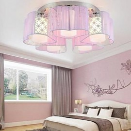 Fashion Drawing Cloth Art Of Carve Patterns Or Designs On Woodwork LED Sitting Room Light Skin Absorb Dome Light