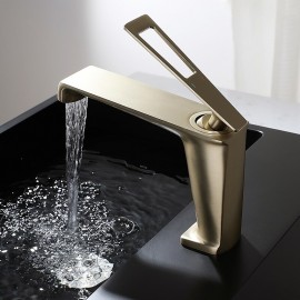 Farmhouse Single Handle Lavatory Basin Vanity Sink Tap Chrome Black Grey Gold Available