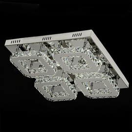 5w Modern/Contemporary Crystal / LED Chrome Metal Flush Mount