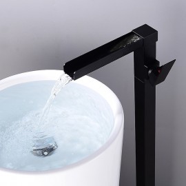 Electroplated Free Standing Bath Shower Mixer Tap Bathtub Tap