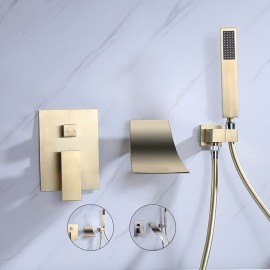 Modern Filling Shower Mixer Tap Single Handle Wall Mounted Bathtub Tap