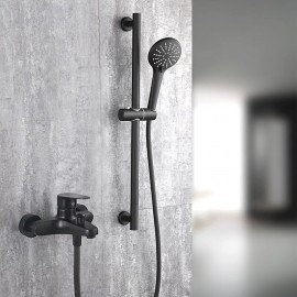 Traditional Matte Black Shower Tap Bathtub Tap