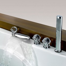 Chrome Roman Tub Brass Valve Bath Shower Mixer Tap Bathtub Tap
