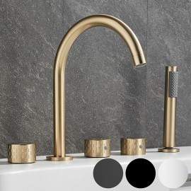 Electroplated Roman Tub Brass Valve Bath Shower Mixer Tap Bathtub Tap