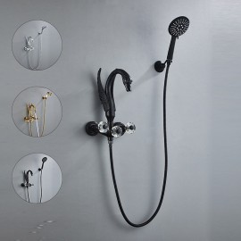 Modern Electroplated Brass Valve Bath Shower Mixer Tap Bathtub Tap