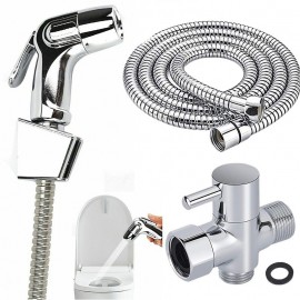 Handheld Toilet Bidet Sprayer Set Kit Hand Bidet Tap for Bathroom Handheld Shower Head Nozzle Hose Set Toilet Docking Hand Shower Head Handheld Toilet Sprayer Accessories