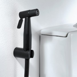 Bidet Black Toilet Handheld High Pressure Cleaning Spray Gun