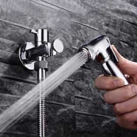 Single Handle Self Cleaning Handheld bidet Sprayer Cold Water Only Brass Bathroom Sink Tap