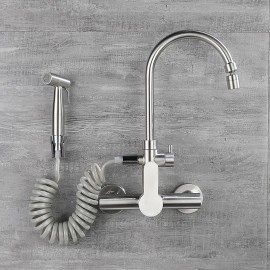 Bidet Single Handle Wall Mounted Modern Kitchen Tap