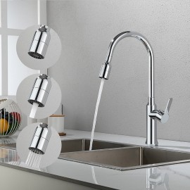 Single Handle Chrome Electroplated Pull out & Tall & High Arc Kitchen Tap