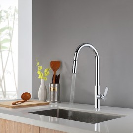 Single Handle Nickel Brushed Electroplated Painted Finishes Pull out & Tall & High Arc Kitchen Tap