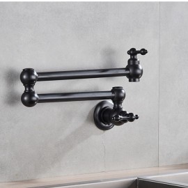 Wall Mounted Brass Foldable Kitchen Tap