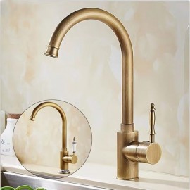 Single Handle Electroplated Pull Out Retro Vintage Kitchen Tap