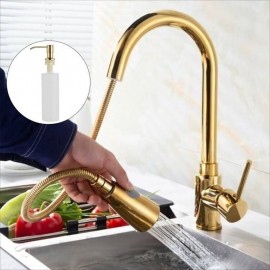 Single Handle Electroplated Pull out Modern Kitchen Tap