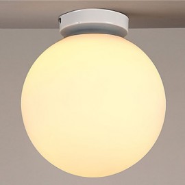 E27 220V 15CM Contracted And Contemporary Personality White Ball Glass Dome Light Led