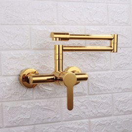 Single Handle Electroplated Painted Finishes Pull out & Wall Mounted Kitchen Tap