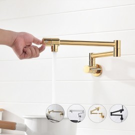 Two Handles Electroplated Kitchen Tap