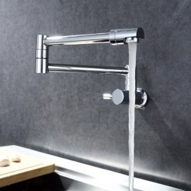 Single Handle Chrome Wall Mounted Kitchen Tap