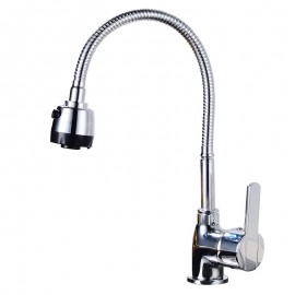 Single Handle Electroplated Tall High Arc Antique Kitchen Tap