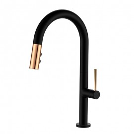Single Handle Painted Finishes Pull out Rotatable Tall High Arc Kitchen Tap