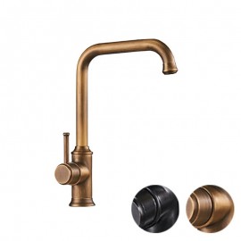 Single Handle Brass Black Nickel Filter Brass Kitchen Tap