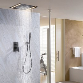 Matte Black LED Shower Tap Rainfall Shower Tap